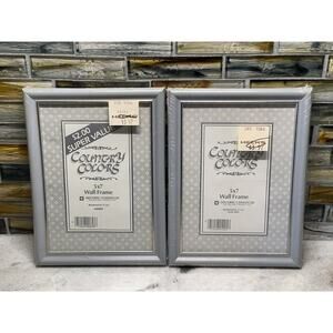 Vintage Country Colors Pastel Blue Farmhouse Wall Hanging Picture Frames 1980s